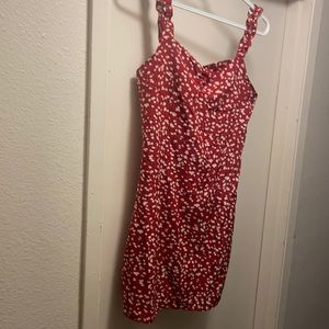 Red summer dress